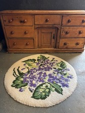 Vintage Rug, Hand hooked