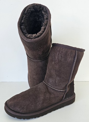 Dark brown suede leather