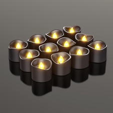 Pchero Black LED Tea Light