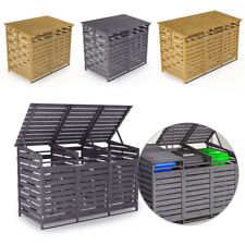 Wood Wheelie Bin Shed Screen