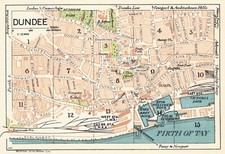 Dundee city town map plan