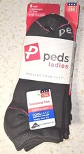 6 Pair Peds Ladies Women's