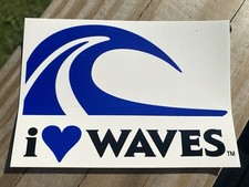 I Love Waves Sticker / Decal Skimboard Skim Board Jetski Jet Ski Wave runner