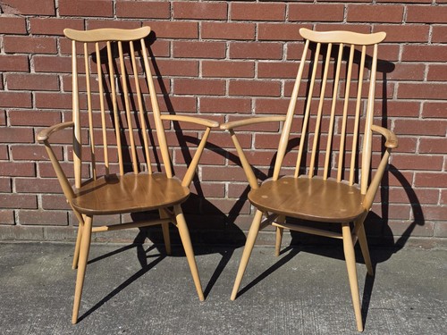 Pair 1970s elm - of,