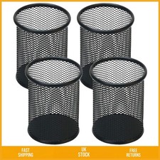 Sleek Mesh Pencil Holder Metal