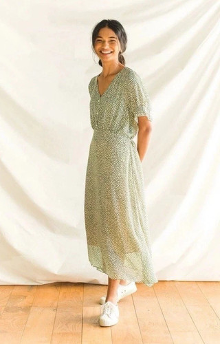 Olive clothing midi dress - olive,