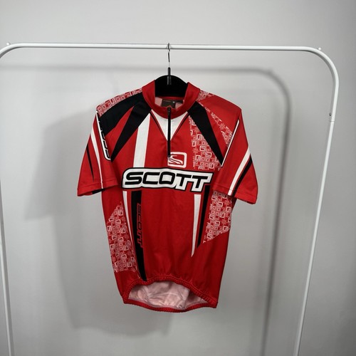 Scott cycling jersey red black - red,