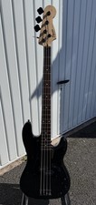 Squier 4 String Precision Bass in Black, Black Hardware & Mods Available!