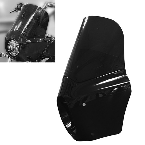 Headlight fairing black - w/,