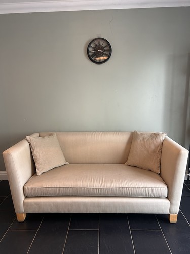 Beige seater sofa - 2‑seater,