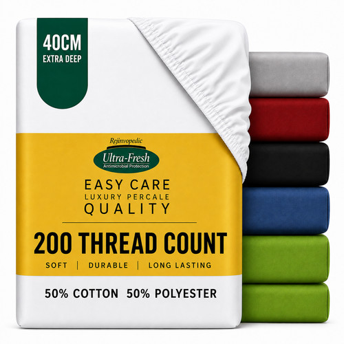Extra deep fitted sheet - extra, 16"