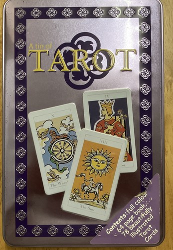 Tarot cards book set in - tarot, tin