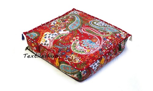 Floor kantha cushion - kantha,