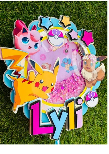 Pokemon cake topper - pokemon,