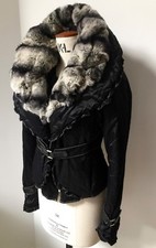 Beautiful Vintage Jacket with Rabbit Skin Collar
