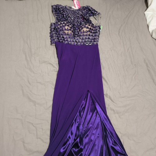 Purple prom dress size with - size,