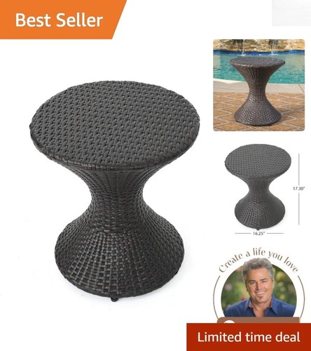 Stylish wicker side table - side, for