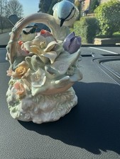 Vintage Porcelain Blue Tit