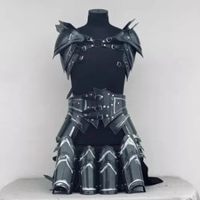 Medieval Steel Knight Lady Cosplay Full Suit Of Armor- Lady Full Costume- Women'