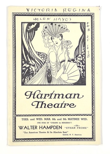 1938 playbill victoria - playbill, regina