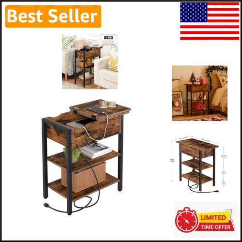 Stylish bedside table - bedside, with