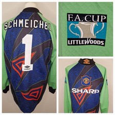 Original Umbro Manchester United 1994/1996 Goalkeeper Shirt Large Schmeichel #1
