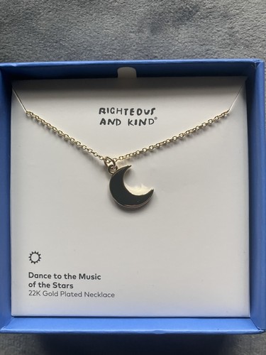 Crescent moon necklace 22k - necklace,