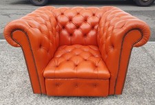Chesterfield leather club - leather,
