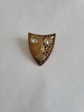 Vintage bronze tone mask - tone,