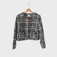 H&M Boucle Check Textured