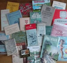 Vintage UK Travel/Holiday Guides/Brochures/Maps etc Lot/Bundle x25 1930s-80s VGC
