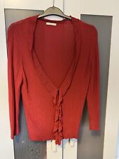 M&S size 18 Pink Ruffle Cardigan Autumn Wardrobe holiday cruise wedding