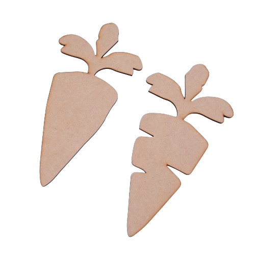 Wooden carrot shapes easter - wooden,