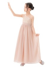 One Shoulder Flower Girl Dress