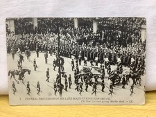 Funeral Procession of His Majesty King Edward VII  The Gun Carriage  postcard