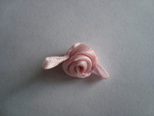 Small satin rose - small,