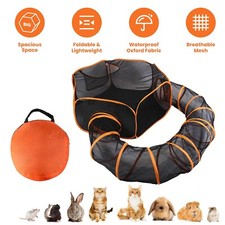 2 In 1  Tent Foldable Pet Cage