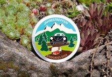 VINTAGE ENAMEL AUTOMOBILE CAR