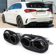 GLOSS BLACK QUAD EXHAUST TIP
