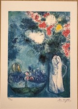 Marc Chagall Limited Edition Lithograph Signed & NR