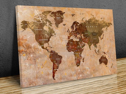 Title rustic stone - world, map