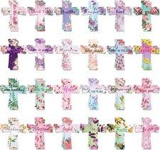 MWOOT 48 Pcs Religious Magnetic Bookmarks,Cross Christian Bible Book Marks East