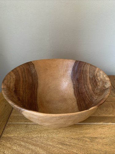 Handcrafted large wooden bowl - handcrafted,