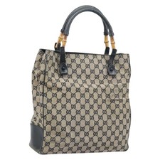 GUCCI GG Canvas Bamboo Hand