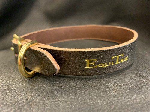 Dog collar bronze - dog, brown