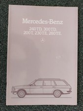 MERCEDES-BENZ 240TD, 300TD, 200T, 230TE, 280TE ESTATES BROCHURE, 1981. PLZ READ.