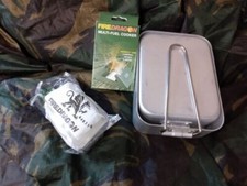 Genuine British Army mess tins with Firedragon stove and fuel