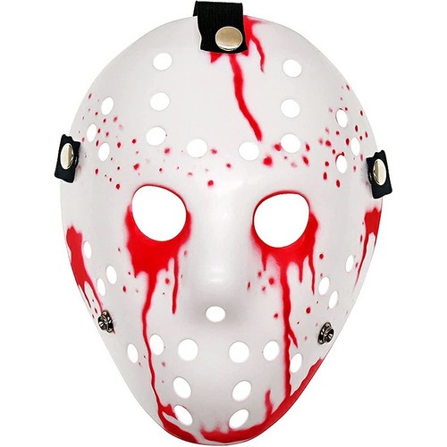 Halloween bloody hockey mask - bloody,