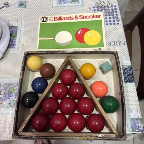 Vintage retro snooker - snooker, balls