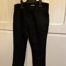 Next Size 6 Petite Linen Chino  black  Trousers NWOT